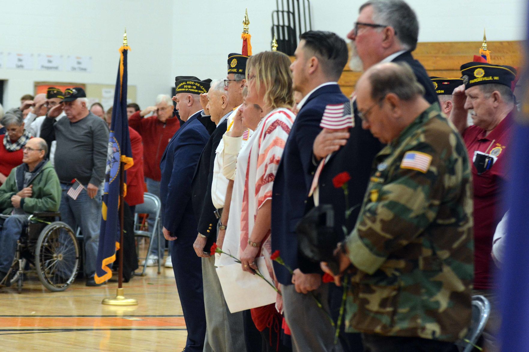 Portage High School Veterans Day ceremony 2019